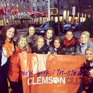 The Rally Cats dance team poses for an early photo on the Today Show set. 